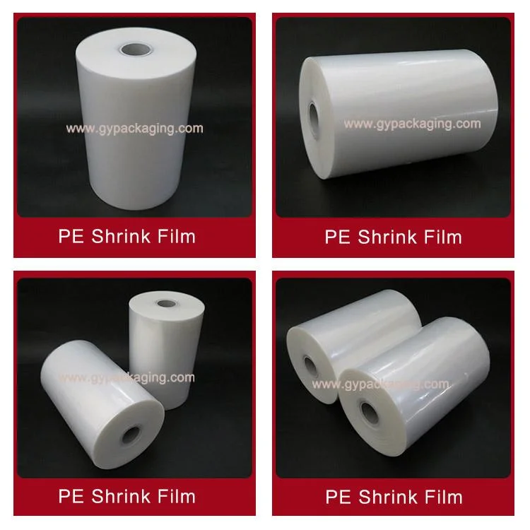 Delicate Transparent LDPE Shrink Film PE Shrink Wrap for Water Bottle Packing