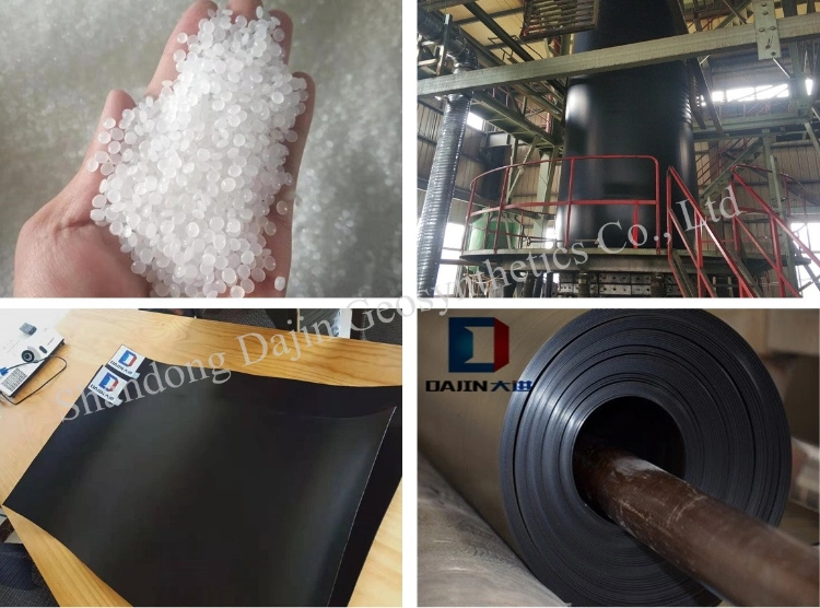 2m Width HDPE Geomembrane Black Polyethylene Film for Construction in South Africa