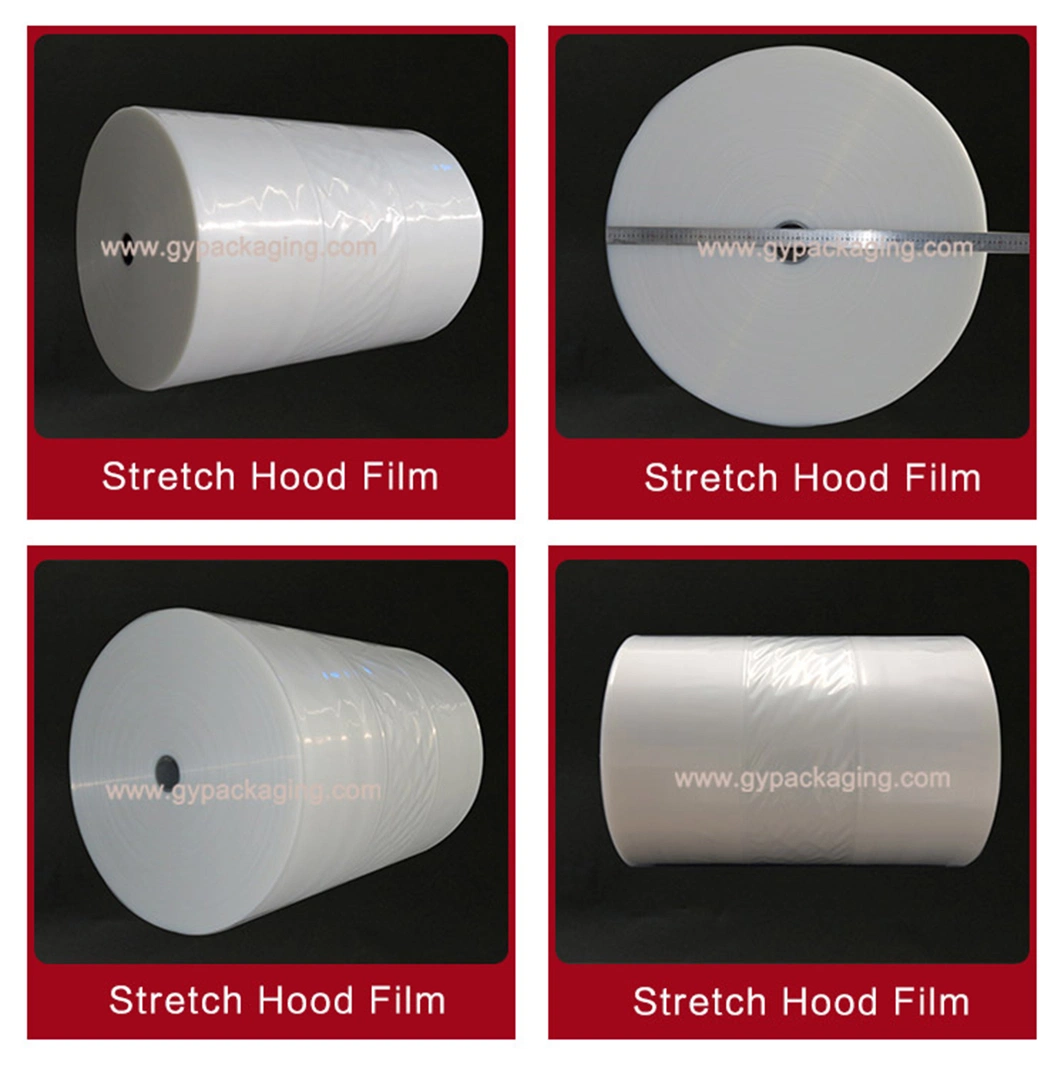 High Quality Polyethylene Cold Stretch Hood Film 120 Micron Hooder Film for Chemical Materials Construction Materials Packaging
