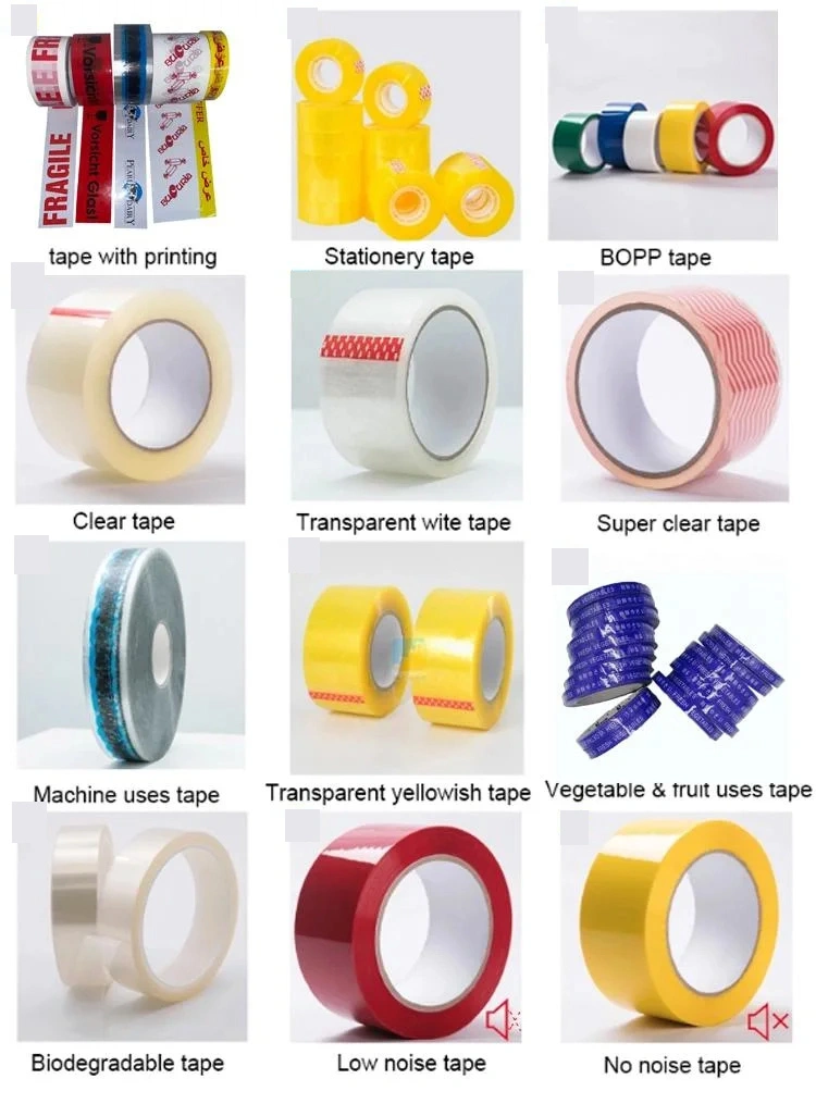 Wholesales Clear/Transparent/Brown/Yellowish/White Strong Viscosity Carton Sealing BOPP Packing Tape