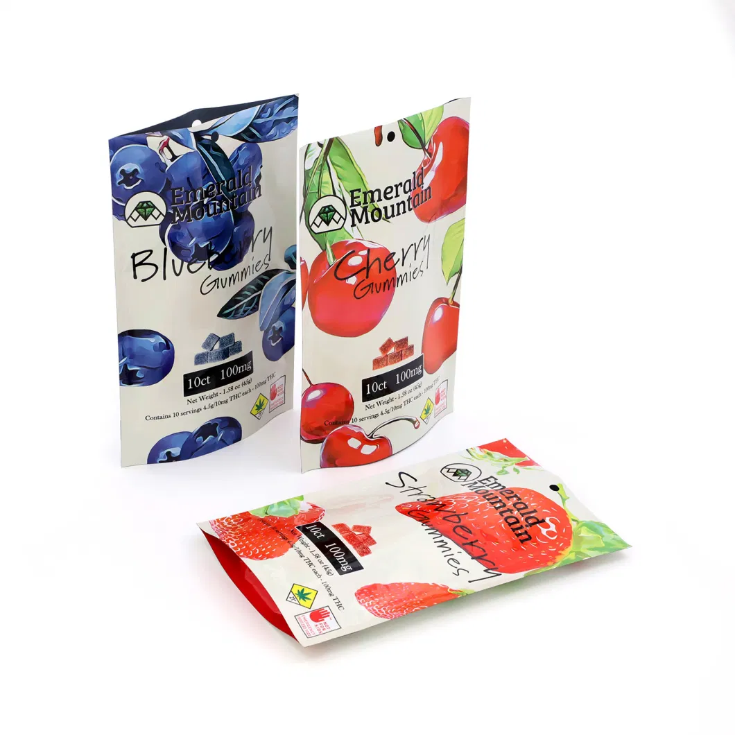 Factory Custom High Quality Gravure Printing Dry Fruit Plastic Bags with Clear Window and Zipper