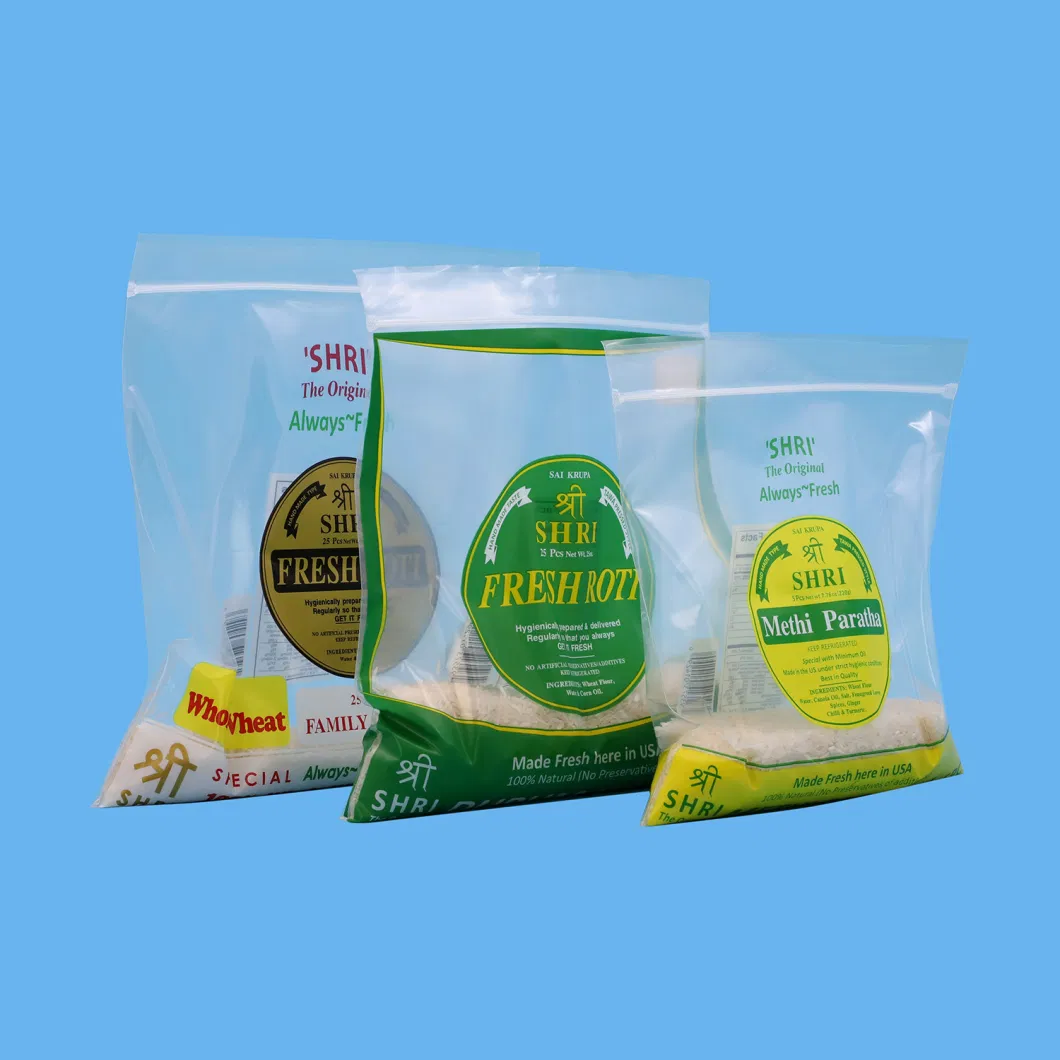 Factory Customized Food Grade Gravure Printed Single Layer 100% Biodegradable PE Bag with Zipper for Packaging Snack