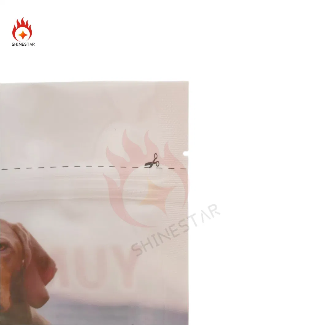 Semitransparent Vertical Hanging Zippered Pet Tooth Grinding Stick Packaging Bag