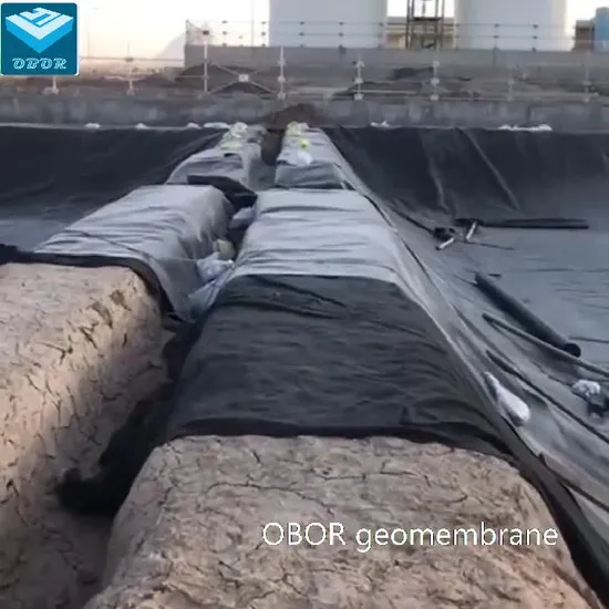 2m Width HDPE Geomembrane Black Polyethylene Film for Construction in South Africa