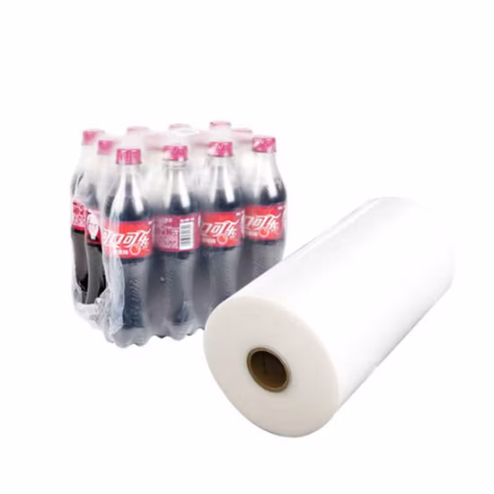 Delicate Transparent LDPE Shrink Film PE Shrink Wrap for Water Bottle Packing