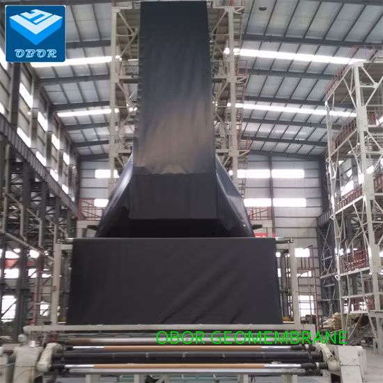 2m Width HDPE Geomembrane Black Polyethylene Film for Construction in South Africa