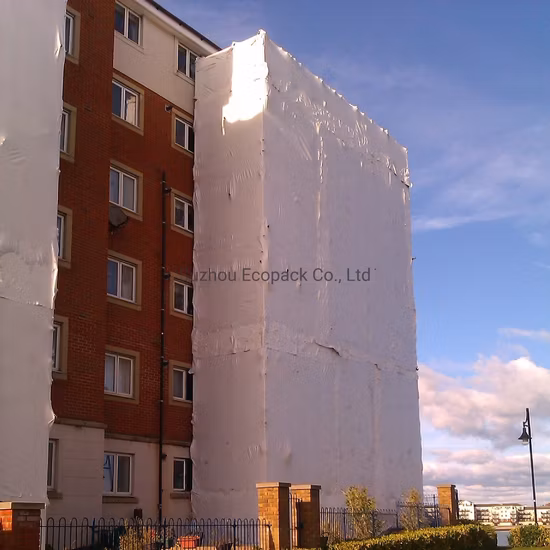 Heavy Duty Flame Retardant White Shrink Film for Building Scalffonding Construction Boat and Machine
