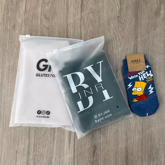 Custom OPP PVC Zipper Packing Clothing Bag with Your Own Logo